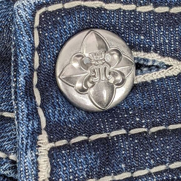 NWT Miss Me Center Stage Super Short Cutoff Jean Shorts - Size 24 - Picture 4 of 13